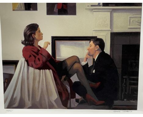 After Jack Vettriano (Scottish b.1951); 'Models in the Studio' ltd.ed colour silkscreen print, numbered and signed in  pencil