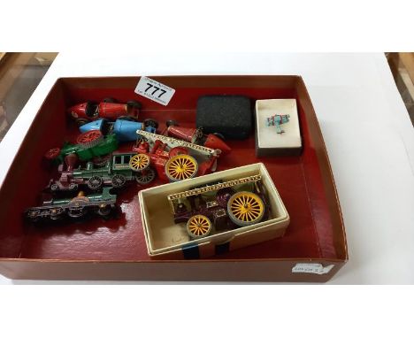 A quantity of Early Lesney Matchbox models of yesteryear including Fowlers, Showmen's engine, Duke of Connaught Sante Fe etc.
