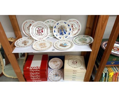 11 Spode collectors plates