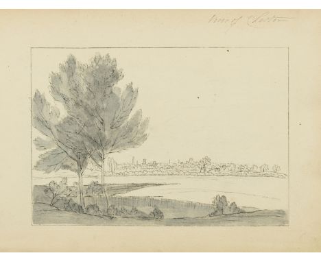 Yorkshire.- Cuitt the Younger (George) An sketchbook album of approximately 40 drawings, mainly of landscapes and studies of 