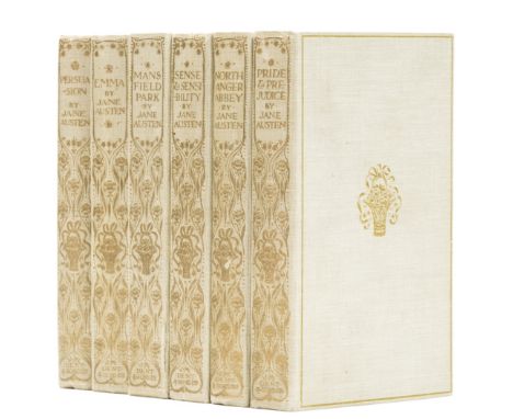 Austen (Jane) [Novels], 6 vol., 'Series of English Idylls', colour frontispieces, decorative titles and plates by Charles E.B