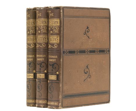 Hardy (Thomas) The Return of the Native, 3 vol., first edition in book form, first issue without quotation mark after 'A Pair