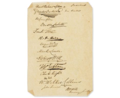 Dickens, Wilkie Collins etc.- Wills (William Henry, journalist and journal editor, honorary secretary of the The Guild of Lit