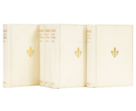Montaigne (Michel Eyquem de) Essays..., translated by Charles Cotton, 5 vol., number 75 of 150 large paper de luxe sets on ha