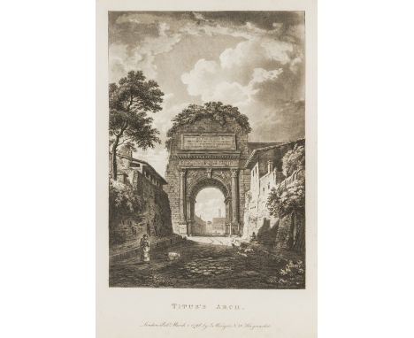 Italy.- Merigot (James) A Select Collection of Views and Ruins in Rome and its vicinity, 2 parts in 1, first edition, aquatin