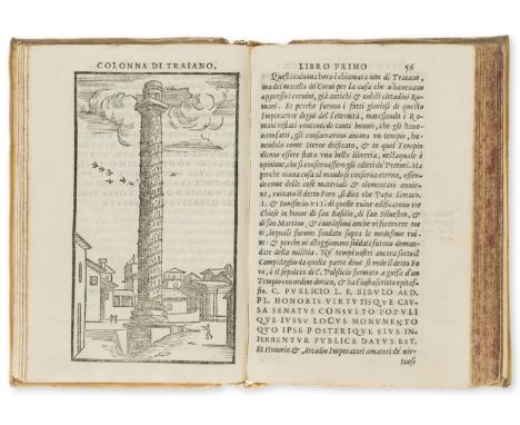 Gamucci (Bernardo) Le Antichita della Citta di Roma, edited by Thomaso Porcacchi, collation: †8 A-Z, Aa8Bb10, second edition,