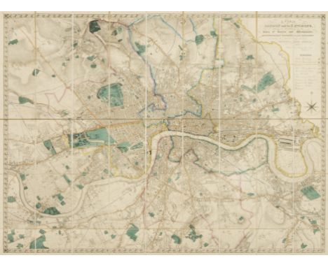 London.- Lewis (Samuel) A Plan of London and its Environs, Shewing the Boundaries of the Cities of London and Westminster, sh