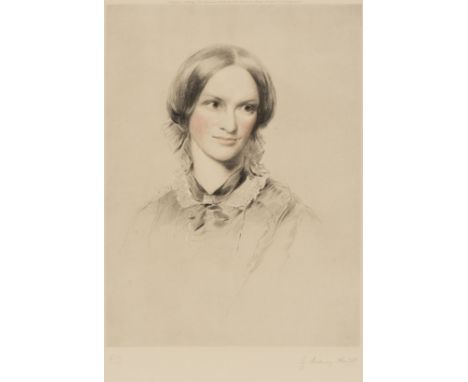 After George Richmond (1809-1896) Charlotte Brontë, watercolour and gouache, heightened with white, on buff paper, signed and