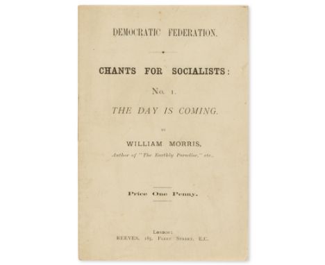 Morris (William) Letters on Socialism, one of 30 copies on paper, 4pp. facsimile letter, Ashley Library device at end, origin