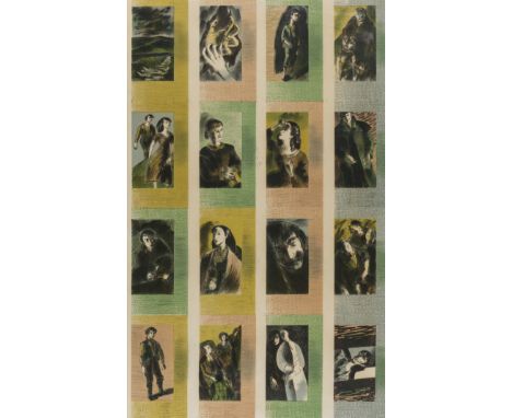 δ Freedman (Barnett, 1901-1958) Test sheet of 16 proof book illustrations for Wuthering Heights, colour lithograph on wove pa