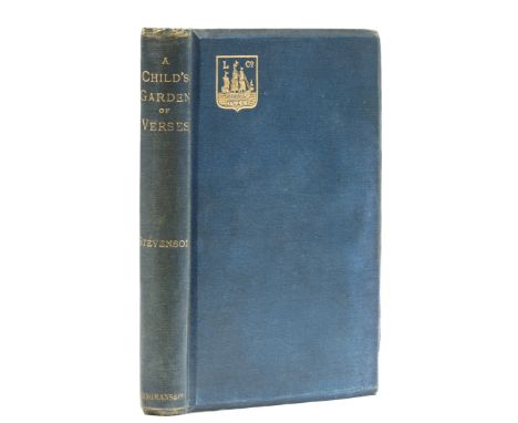 Stevenson  (Robert Louis) A Child's Garden of Verses, first edition, issue with smaller "of" in title on spine but rounded ap