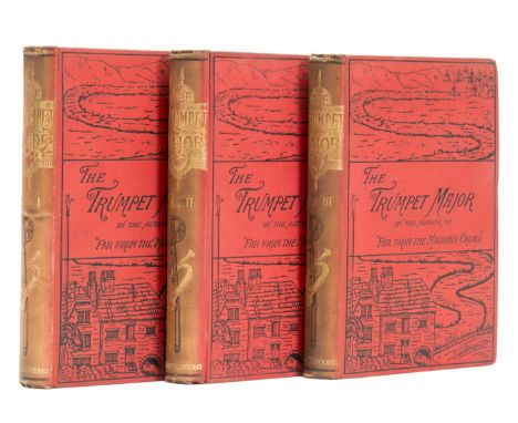 Hardy (Thomas) The Trumpet-Major, 3 vol., first edition in book form, [one of 1000 copies], all with initial blank and half-t