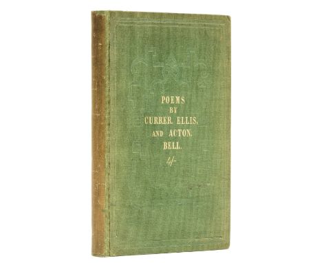 [Brontë (Charlotte, Emily & Anne)], "Currer, Ellis & Acton Bell". Poems, first edition, first issue, Autograph Letter signed 