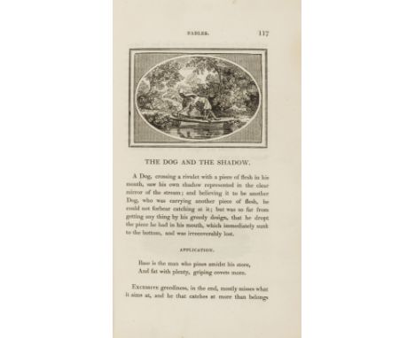 Bewick (Thomas).- Aesop and others. The Fables..., with Bewick's signed thumb-mark receipt before title, wood-engraved illust