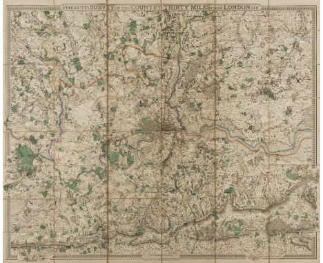 London.- Froggett (John) Froggett's Survey of the Country Thirty Miles round London, 1831, from Reigate to Hertford, and Maid