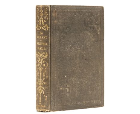 [Brontë (Anne)] "Acton Bell". The Tenant of Wildfell Hall, first American edition, 2pp. advertisements, foxing, contemporary 