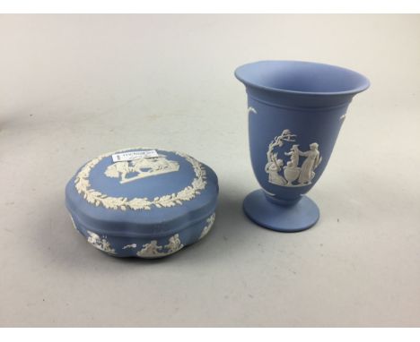 PIQUOT WARE TEA SERVICE, along with wall and mantel clocks and four items of Wedgwood china
