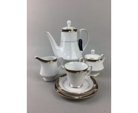 NORITAKE 'LEGENDARY' PART TEA AND DINNER SERVICE, with floral and gilt decoration