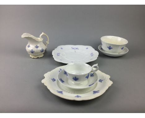 MID-VICTORIAN PORCELAIN TEA SERVICE, in the style of Rockingham