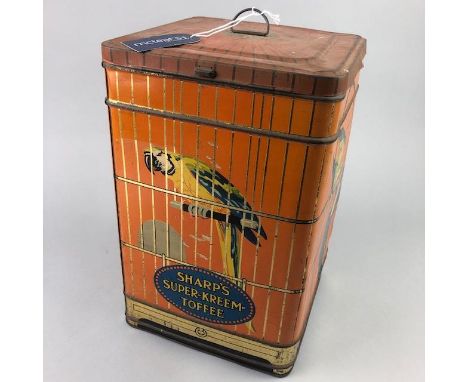 VINTAGE SHARP'S TOFFEE TIN, 33cm high