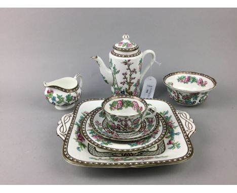 COALPORT 'INDIAN TREE' PART TEA SERVICE, along with a Copeland Spode 'Chinese Rose' part dinner service