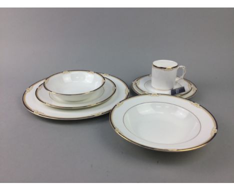 WEDGWOOD 'CAVENDISH' DINNER SERVICE, along with a Colclough floral part tea service and a Royal Worcester dish
