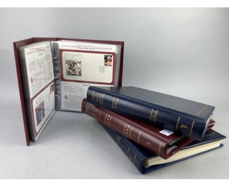 COLLECTION OF FIRST DAY COVERS RELATING TO MAINLY THE ROYAL FAMILY, also Pope John Paul II, contained in seven albums