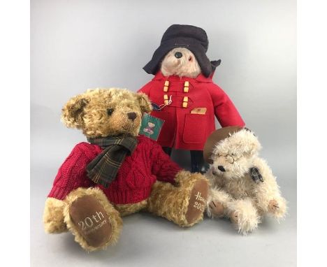 VINTAGE PADDINGTON BEAR, along with a Harrods bear and another teddy bear (3)