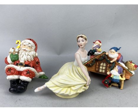 LOT OF CERAMIC AND OTHER FIGURES, including musical examples