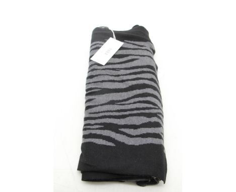 Varley VAR00470 Women's Zebra Print Scarf, Black/Grey, One Size