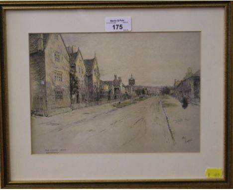 Celcin Aldin Chremo 'The Lygon Arms, Broadway' Lithograph, 18cm x 25cm