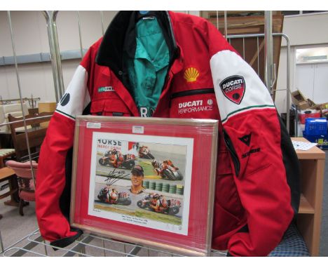 "James Toseland - HM Plant Ducati 998R World Superbke Championship 2003" signed by Toseland limited edition colour print sign