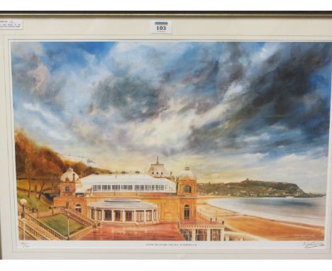 'After The Storm, The Spa, Scarborough' Douglas Gray limited edition colour print signed and numbered 197/200 in pencil