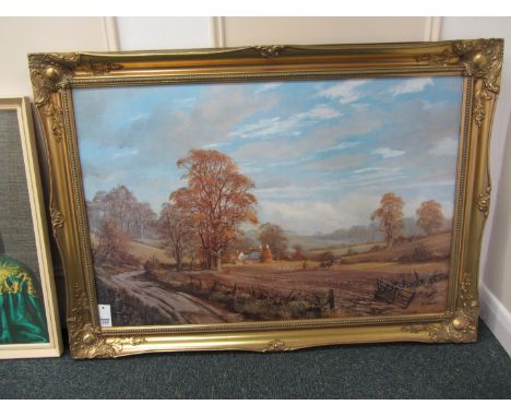 'Autumn Ploughing' colour print after Don Vaughan 