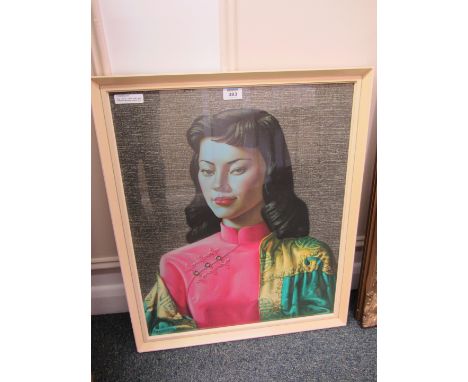 'Miss Wong' colour print after Tretchikoff 