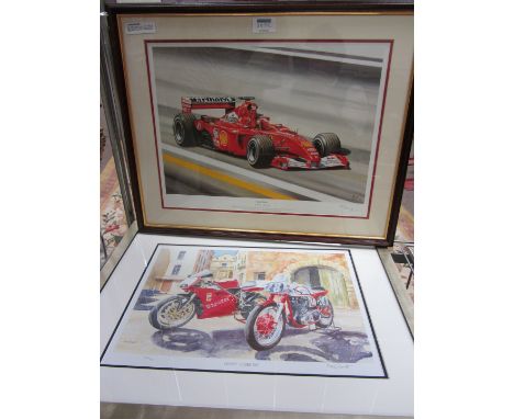 'Noch Eins!' limited edition colour print no. 407/500 after Robert Tomlin and 'Living Legends' limited edition colour print n