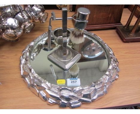 Art Deco period cake stand and a shaving stand of a similar vintage