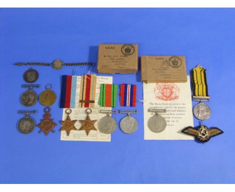 Medals: a Craig family group of W.W.1 and W.W.2 medals, including 1914-15 Star and British War Medal to Surg. R. N. Craig R.N