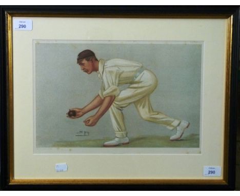 Spy (Sir Leslie Ward) (British, 1851-1922) "The Lobster" - D. L. A. Jephson print for Vanity Fair,May 22nd 1902 8½in x 13½in 