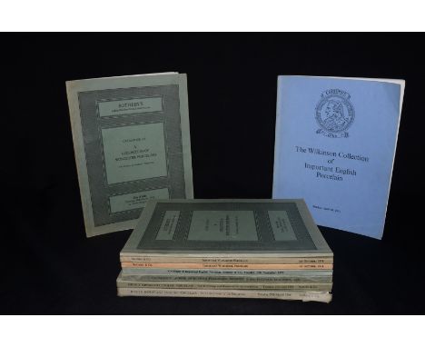 Auction Catalogues - Sotheby & Co:~ The Parkinson Collection, Catalogue of Highly Important English Porcelain, The Property o