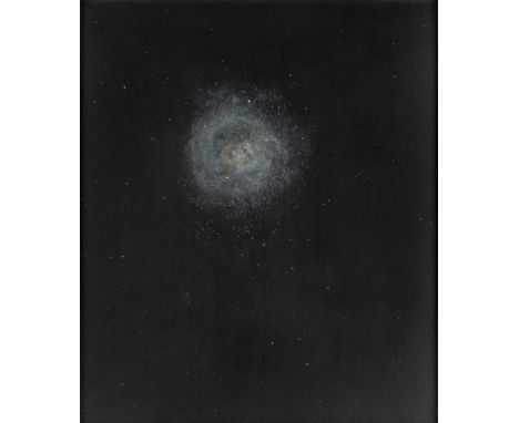 ALBERTO GUTIERREZ BESSUDO (Armenia, Colombia, 1935)."De la belleza incesante", 1977.Oil on táblex.Signed, titled, located and