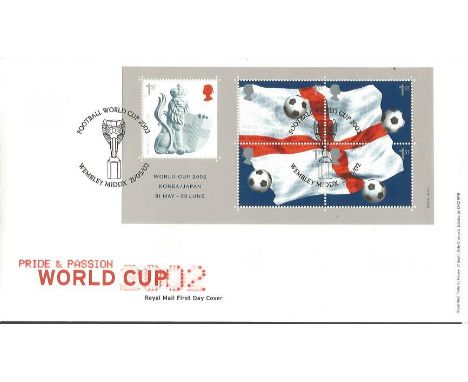 Royal Mail 2002 World Cup First Day Cover collection. Set of nine pristine condition 2002 Royal Mail World Cup first day cove