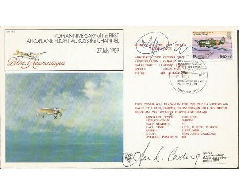 Covers and Ephemera Collection. Three RAF First Flight covers signed by the winner of the 1979 Stella Artois Race and the pil