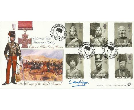 Earl of Cardigan signed cover. 12th October 2004 Crimean War Research Society official first day cover The Charge of the Ligh