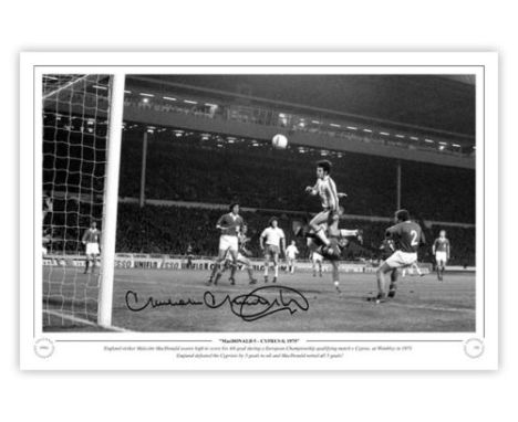  MALCOLM MACDONALD: Limited Edition photo print, limited to only 75, this  has been HAND signed by MALCOLM MacDONALD using a 