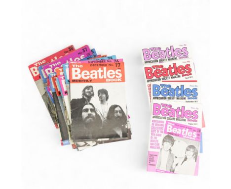 The Beatles Book Monthly Magazine, issues 30 to 77, lacking no. 48, 40 & 31, together with four issues of The Beatles Appreci