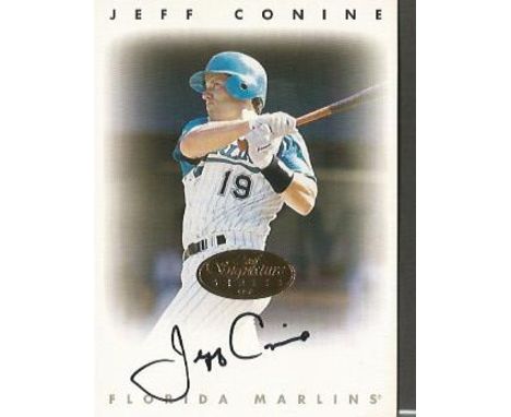 Jeff Conine signed cigarette card. Baseball player outfielder between 1990-2007 playing 9 different sides winning two world s