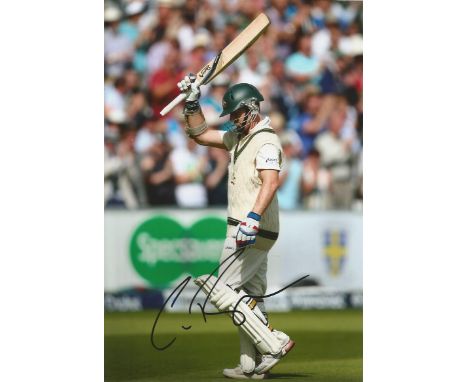 Chris Rogers 12x8 signed colour photo. Former Australian cricketer who played for Australia. Rogers is a left-handed opening 