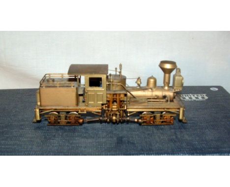 UNITED SCALE MODELS/PFM HO unpainted Brass Benson Log Company SHAY # 528. Service and light cleaning needed otherwise Excelle