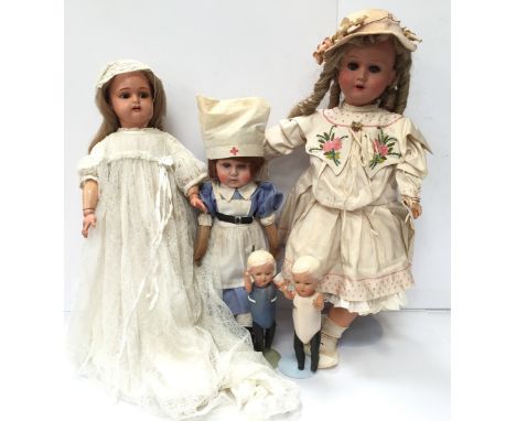 Kämmer & Reinhardt/ Schildkröt (Germany) plastic and composition doll with plastic head impressed 'K&R/ 406' with star symbol
